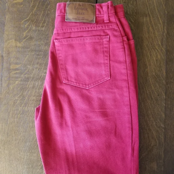 Red Moda Int'l The London Jean Size 8 Vintage - Picture 1 of 5